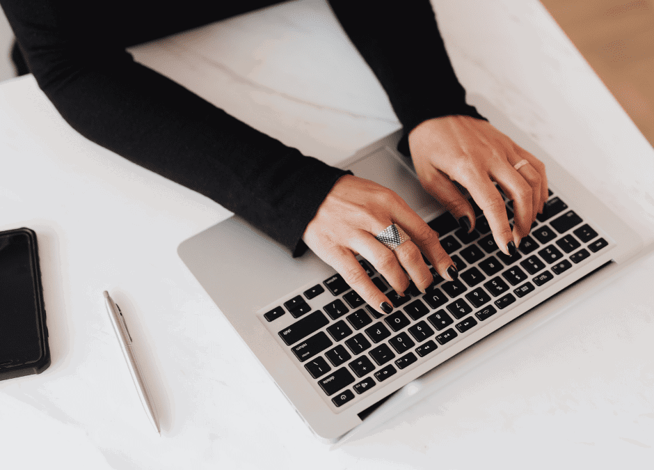 Gross Klein Wood Accountants Peterborough – Lady Typing on Laptpop – Blog, MTD for Income Tax Self Assessment help Peterborough